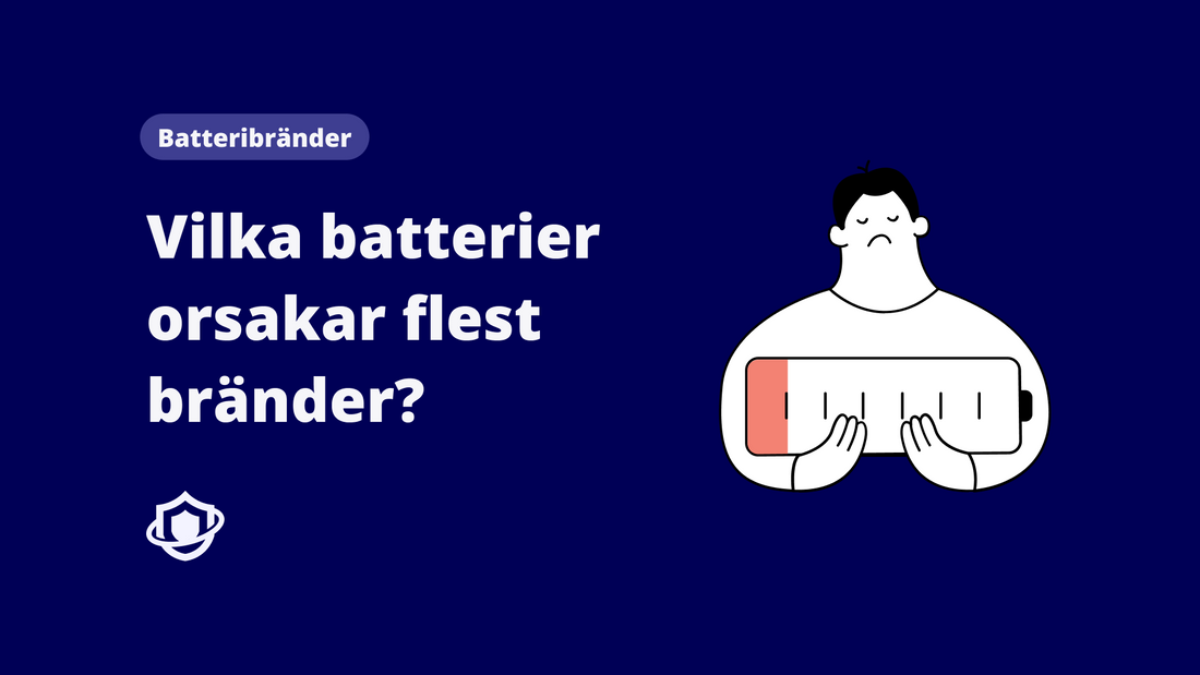 Vilka batterier orsakar flest bränder?